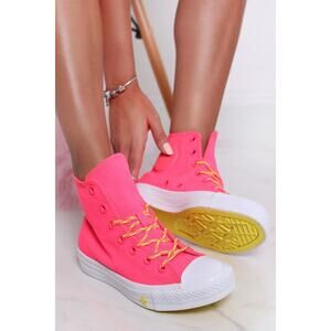 Converse Chuck Taylor All Star Hi Glow Up Pink High Top Sneakers Women’s 8 US